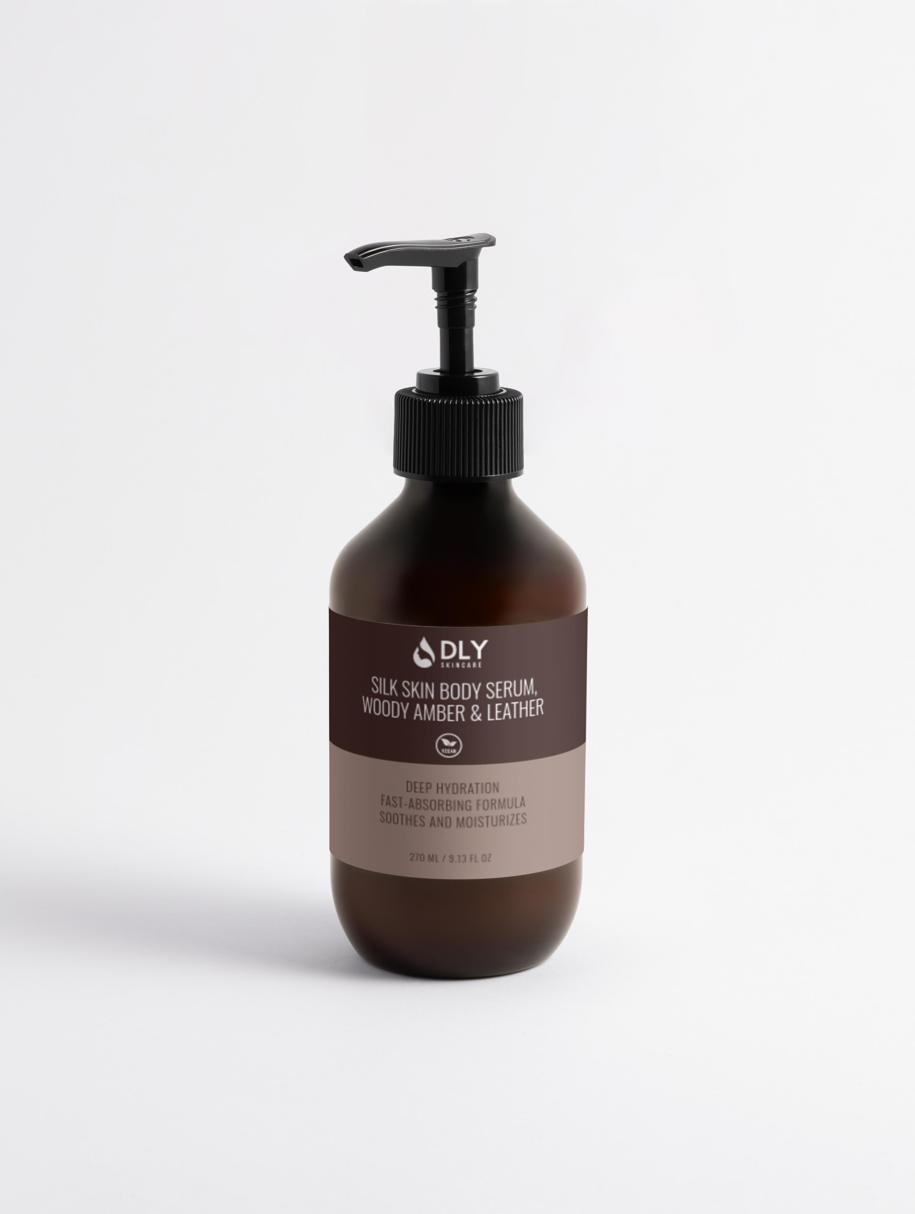 Silk Skin Body Serum, Woody Amber & Leather
